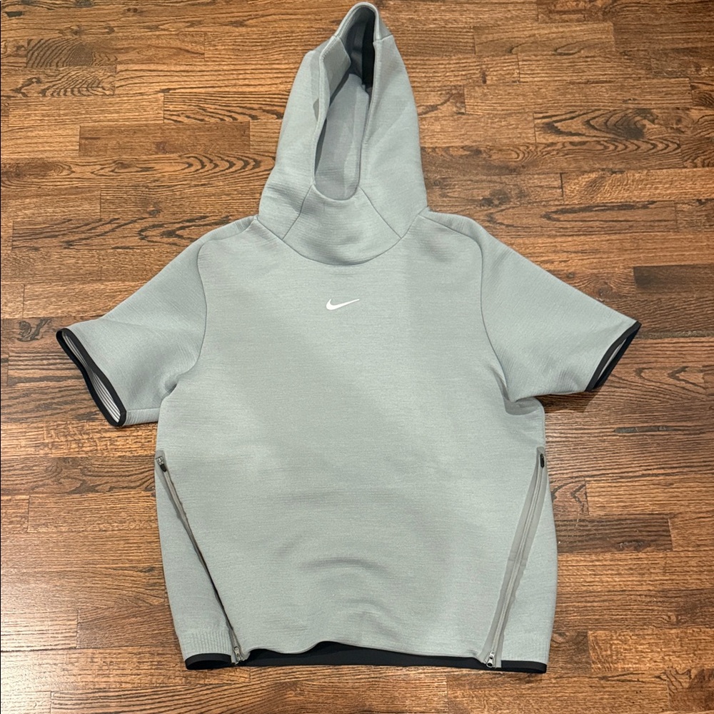 Nike Gray Short Sleeve Hoodie